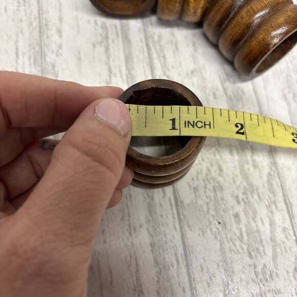 Vintage Wooden Set Of 4 Napkin Holders EUC - Picture 4 of 4